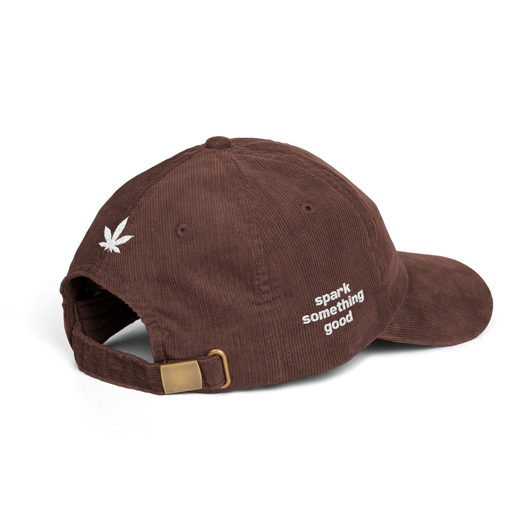 High Beautiful Embroidered Corduroy Cap