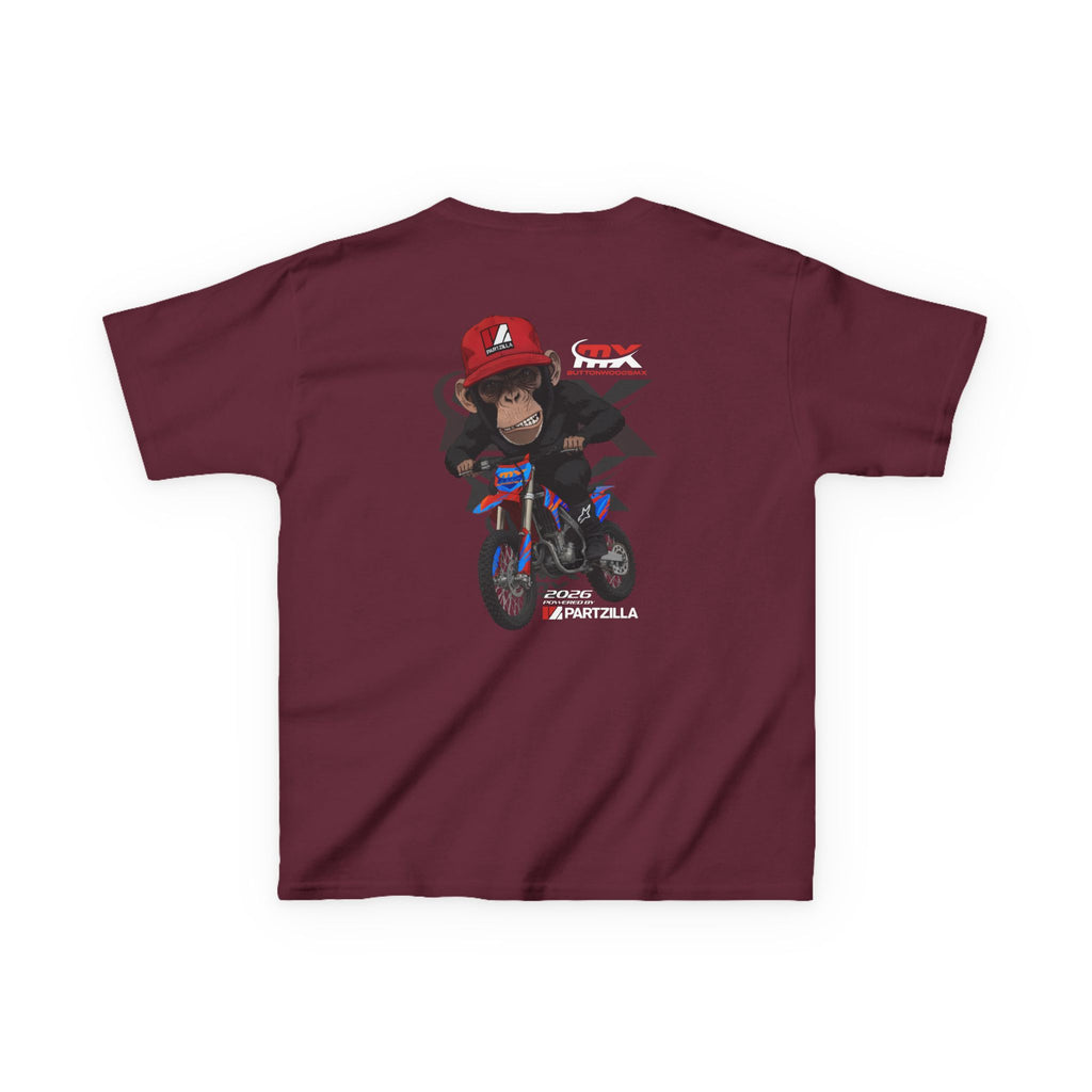 Kids Tee - Monkey Rider - ButtonwoodsMX/Partzilla Collab 2026