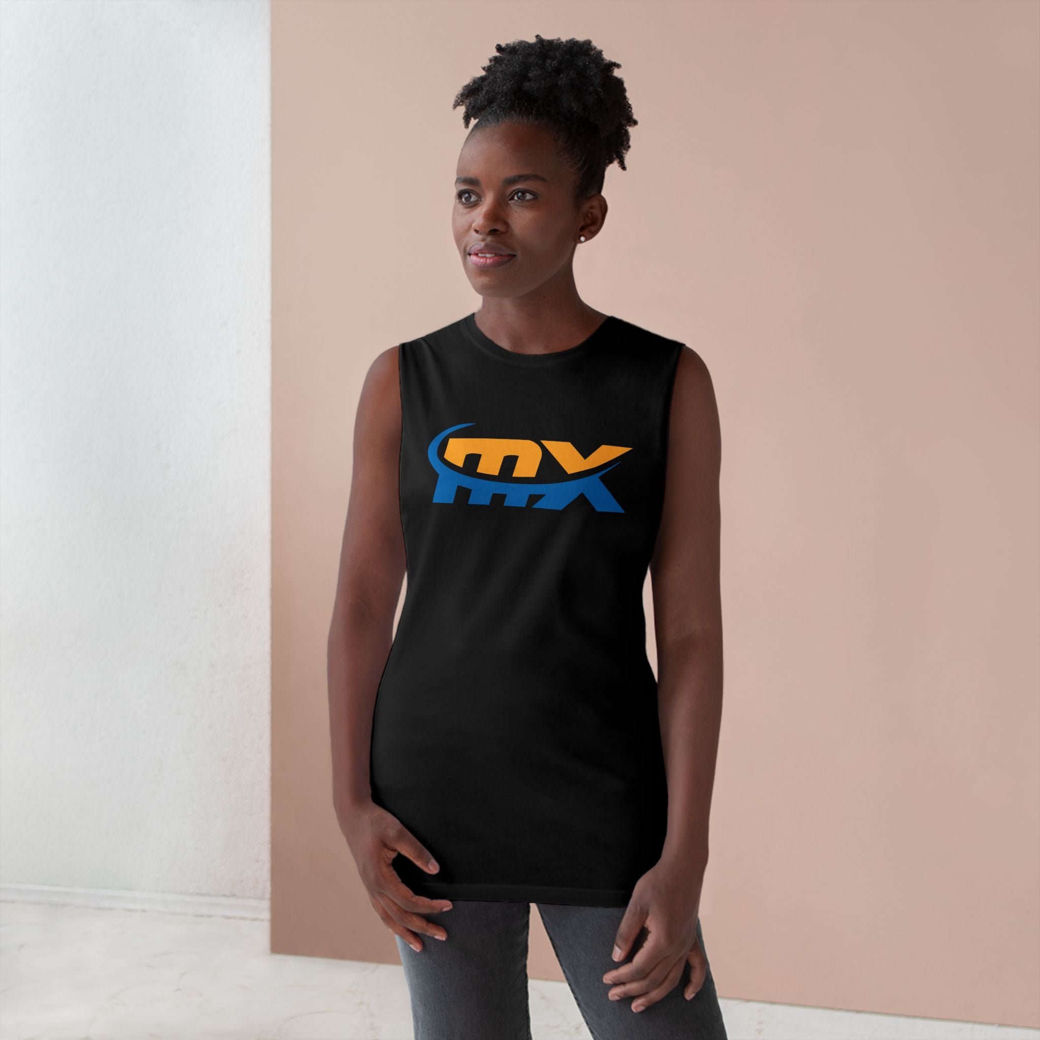 MX Motocross Logo Tank Top — Racing Graphic Muscle Tee