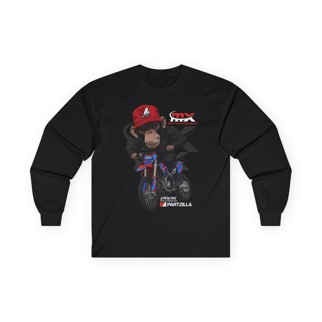 Monkey Rider - Long Sleeve Tee - ButtonwoodsMX/Partzilla Collab 2026