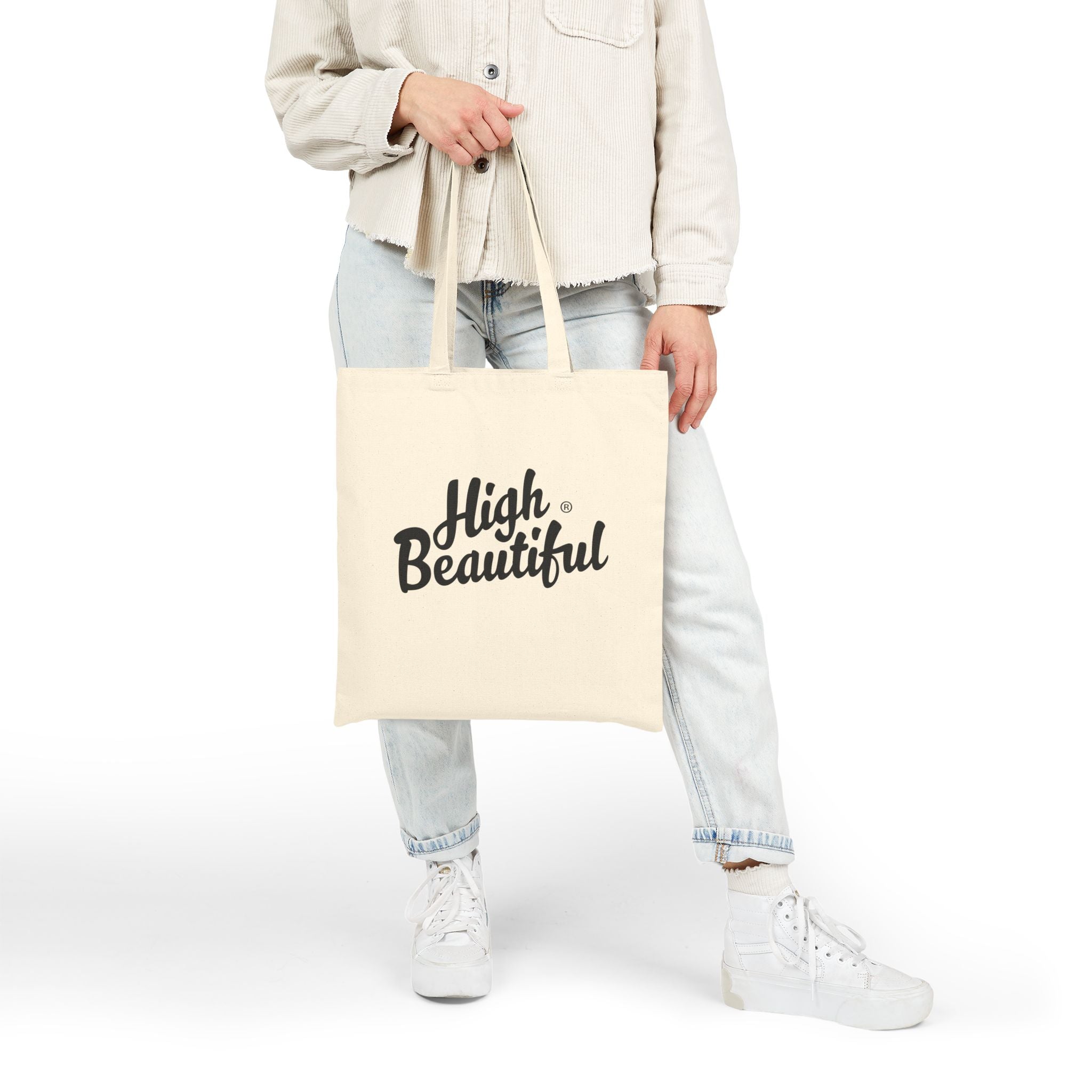 High Beautiful Cotton Canvas Tote Bag