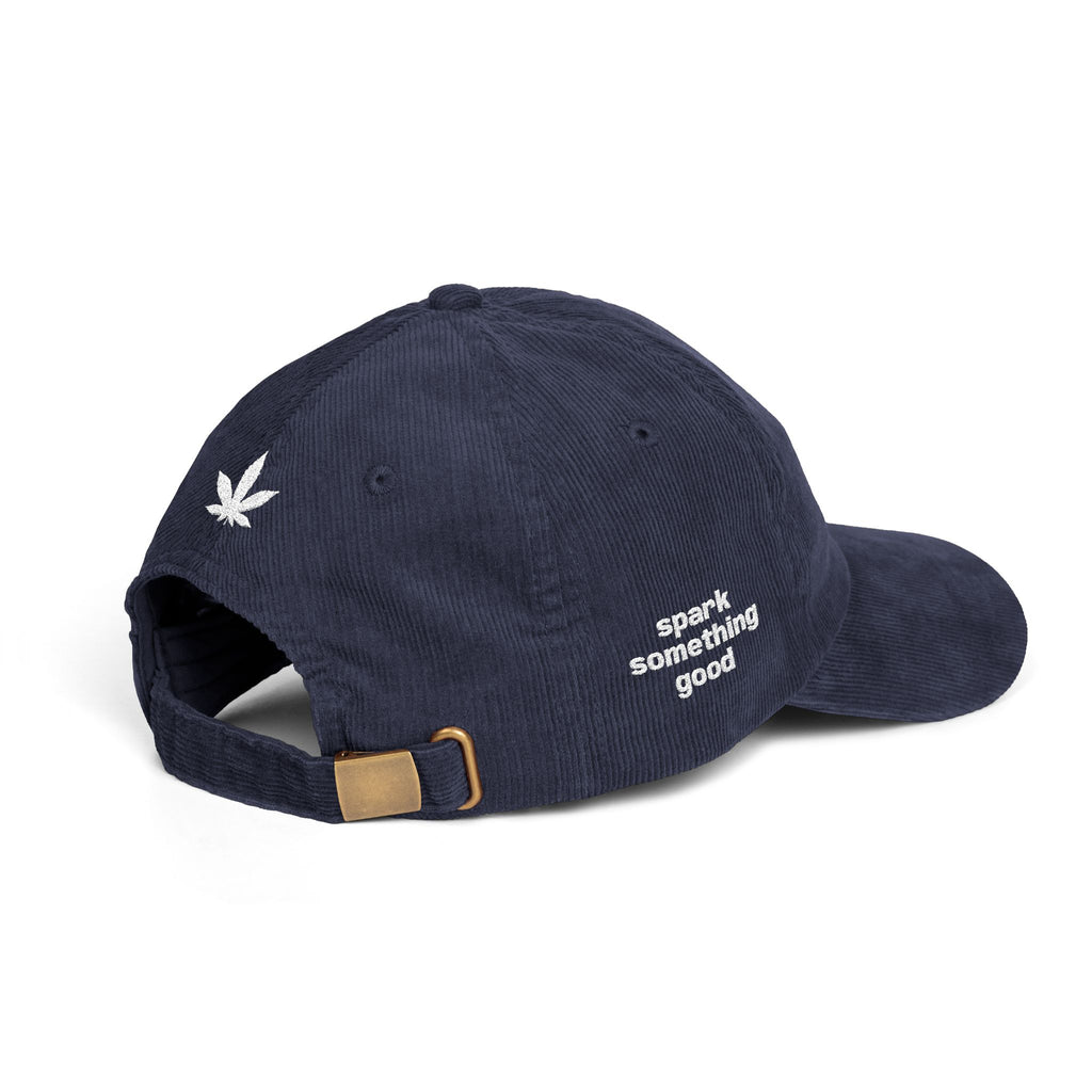 High Beautiful Embroidered Corduroy Cap