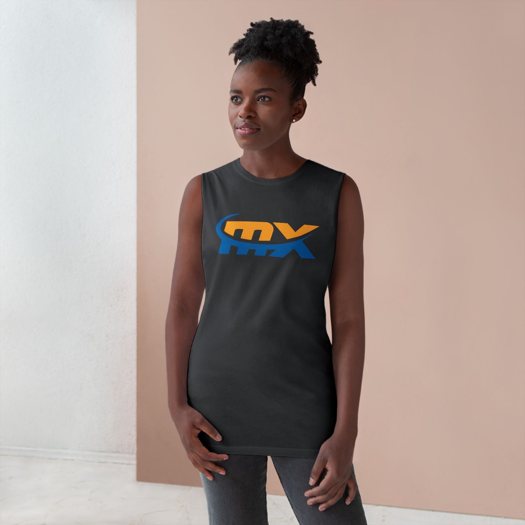 MX Motocross Logo Tank Top — Racing Graphic Muscle Tee