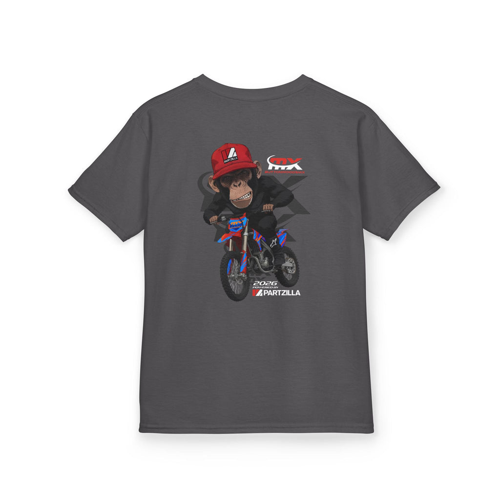 Kids Tee - Monkey Rider - ButtonwoodsMX/Partzilla Collab 2026