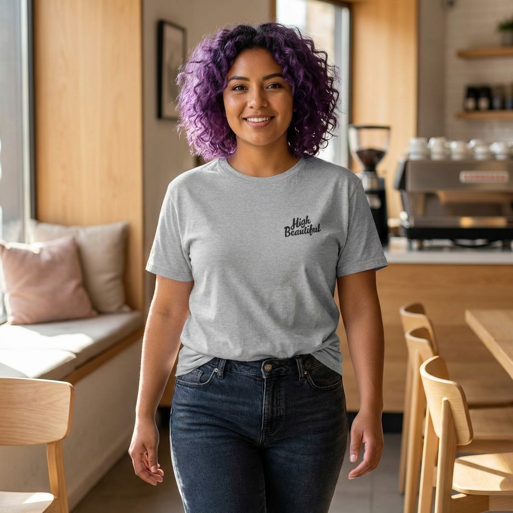 High Beautiful Embroidered Tee