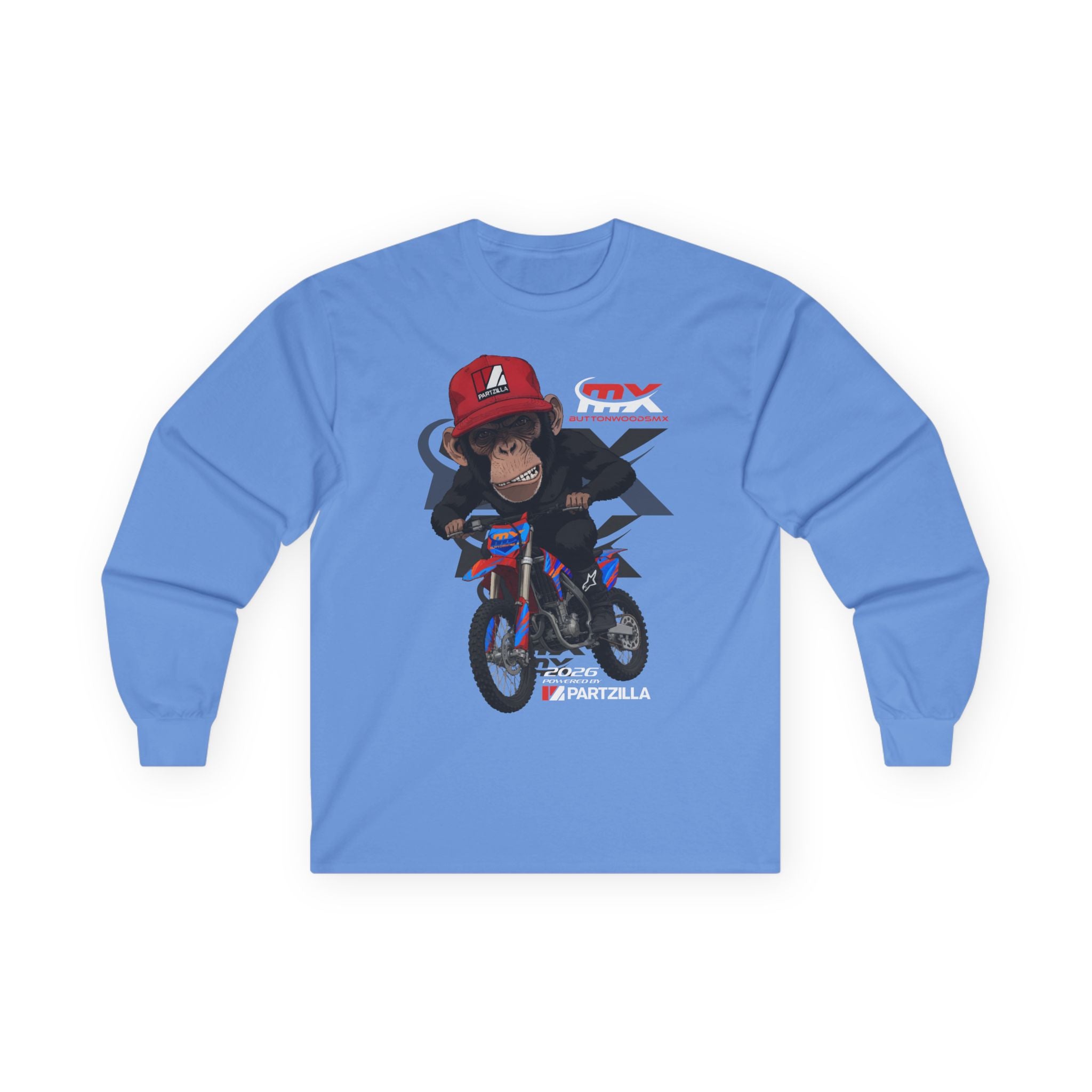 Monkey Rider - Long Sleeve Tee - ButtonwoodsMX/Partzilla Collab 2026