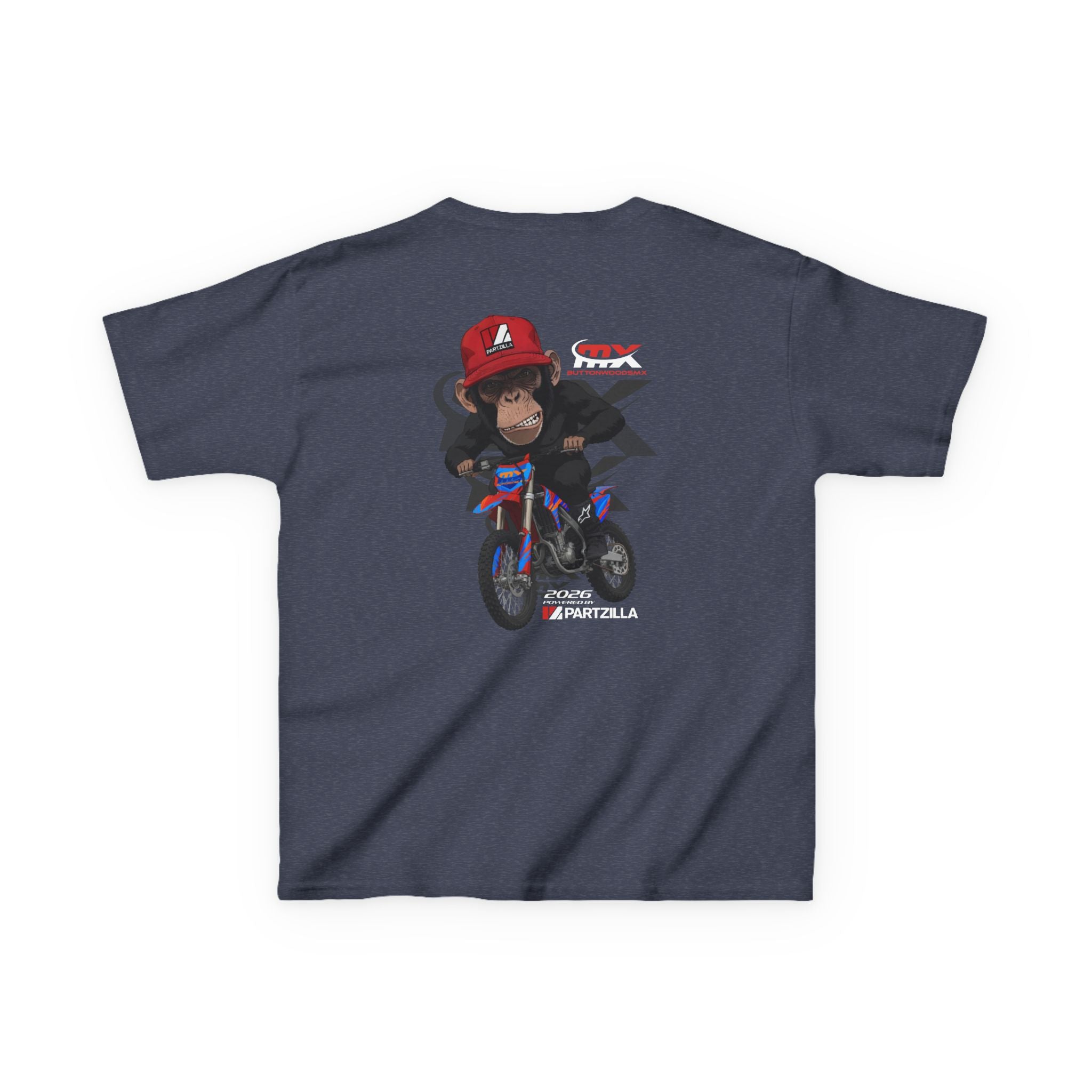 Kids Tee - Monkey Rider - ButtonwoodsMX/Partzilla Collab 2026
