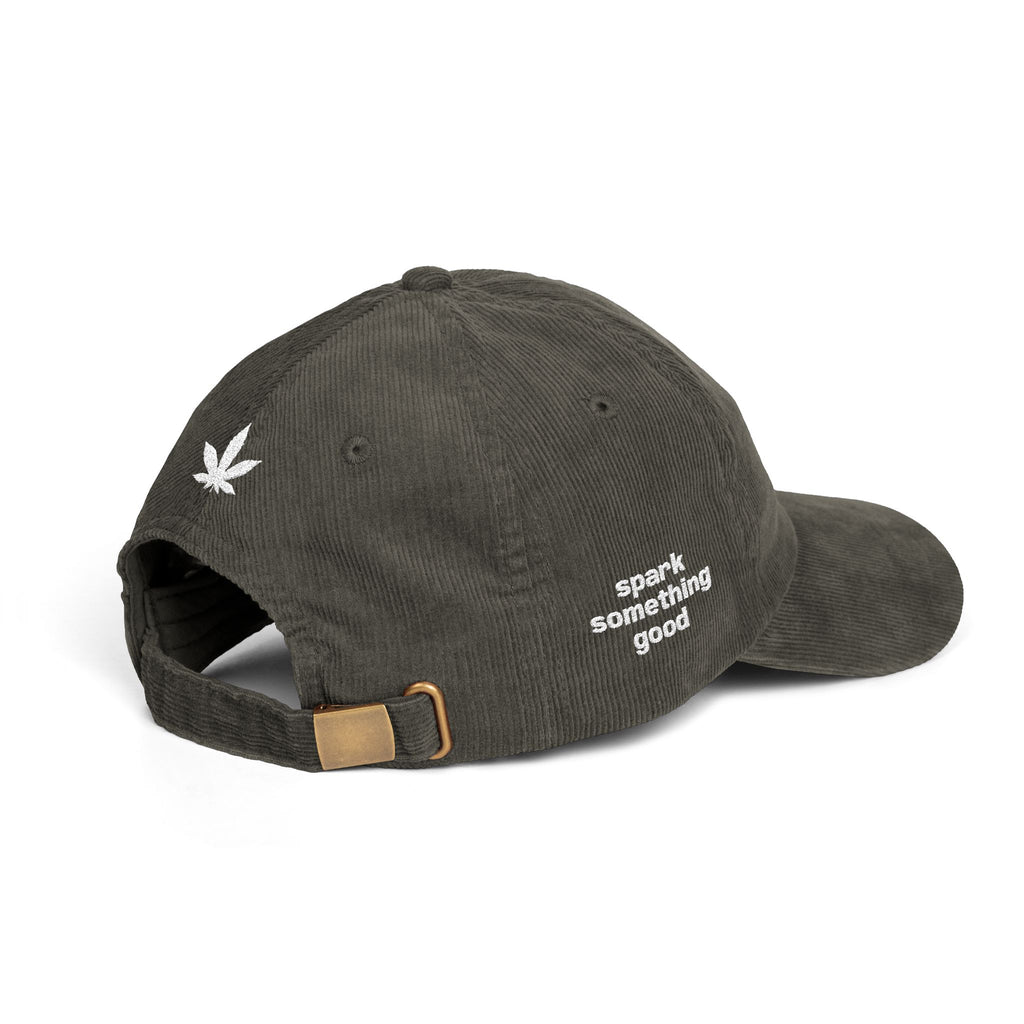 High Beautiful Embroidered Corduroy Cap