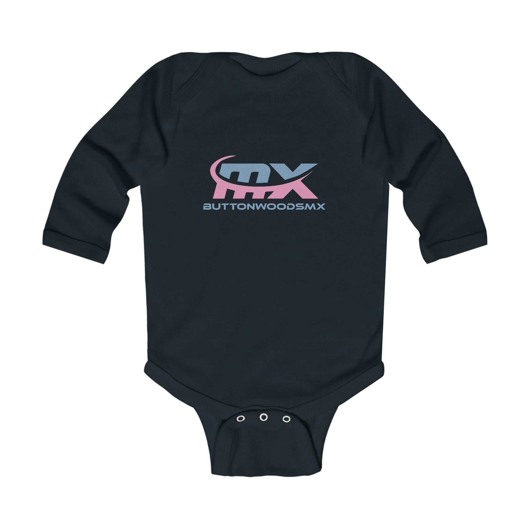 Infant Bodysuit – Buttonwoods MX Logo Baby Long Sleeve Onesie (Motocross Fan)