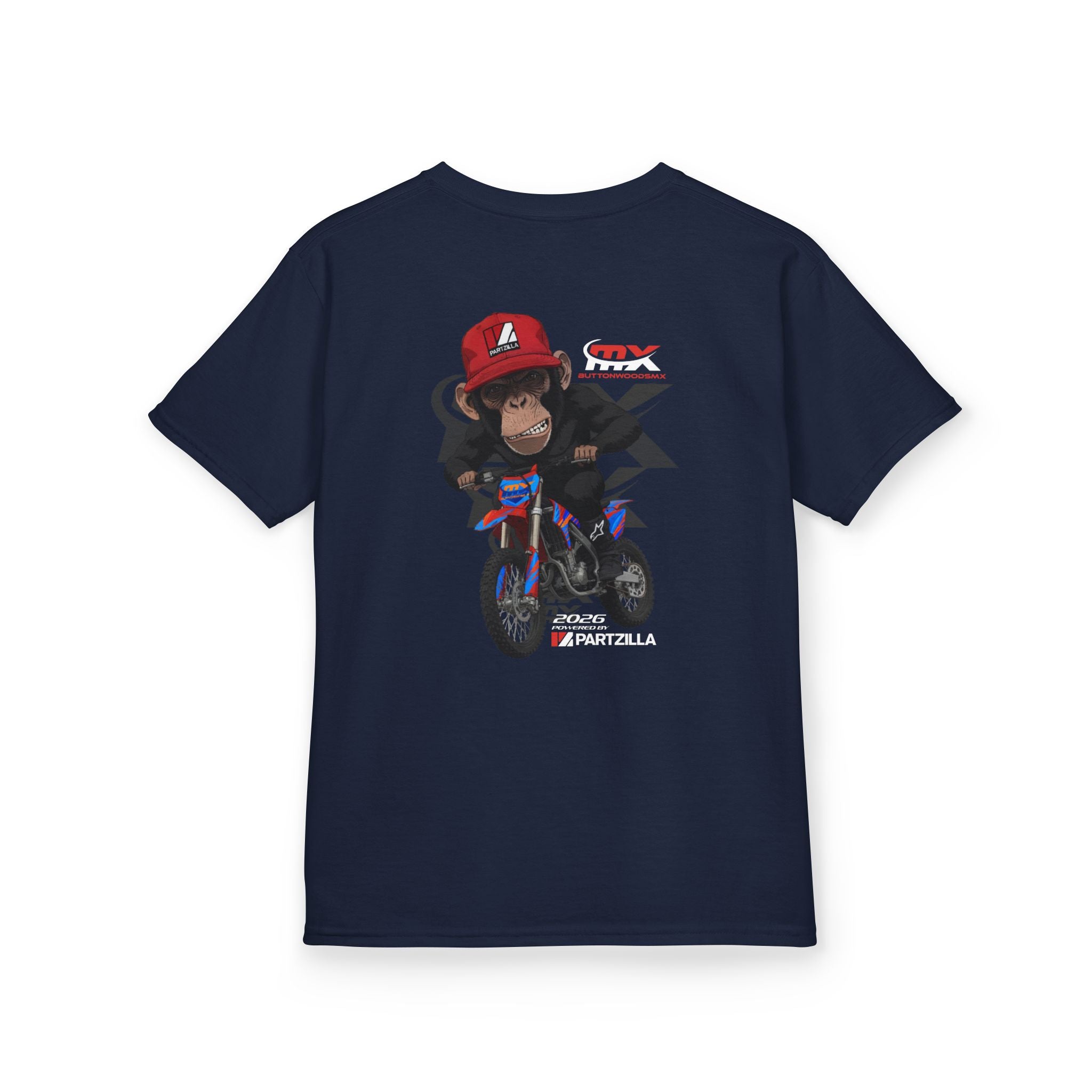 Kids Tee - Monkey Rider - ButtonwoodsMX/Partzilla Collab 2026
