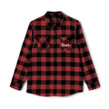 Red Buffalo Plaid Flannel Shirt with Small Pocket Logo