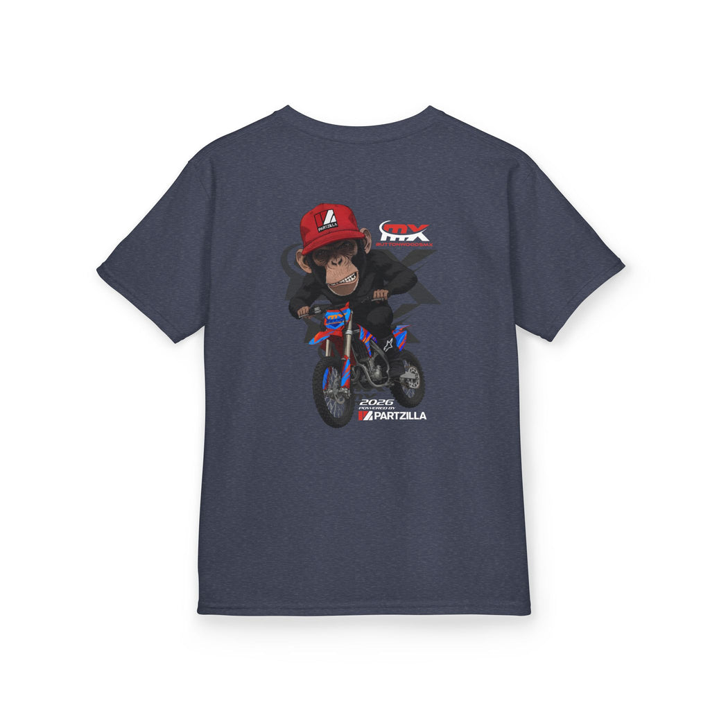 Kids Tee - Monkey Rider - ButtonwoodsMX/Partzilla Collab 2026