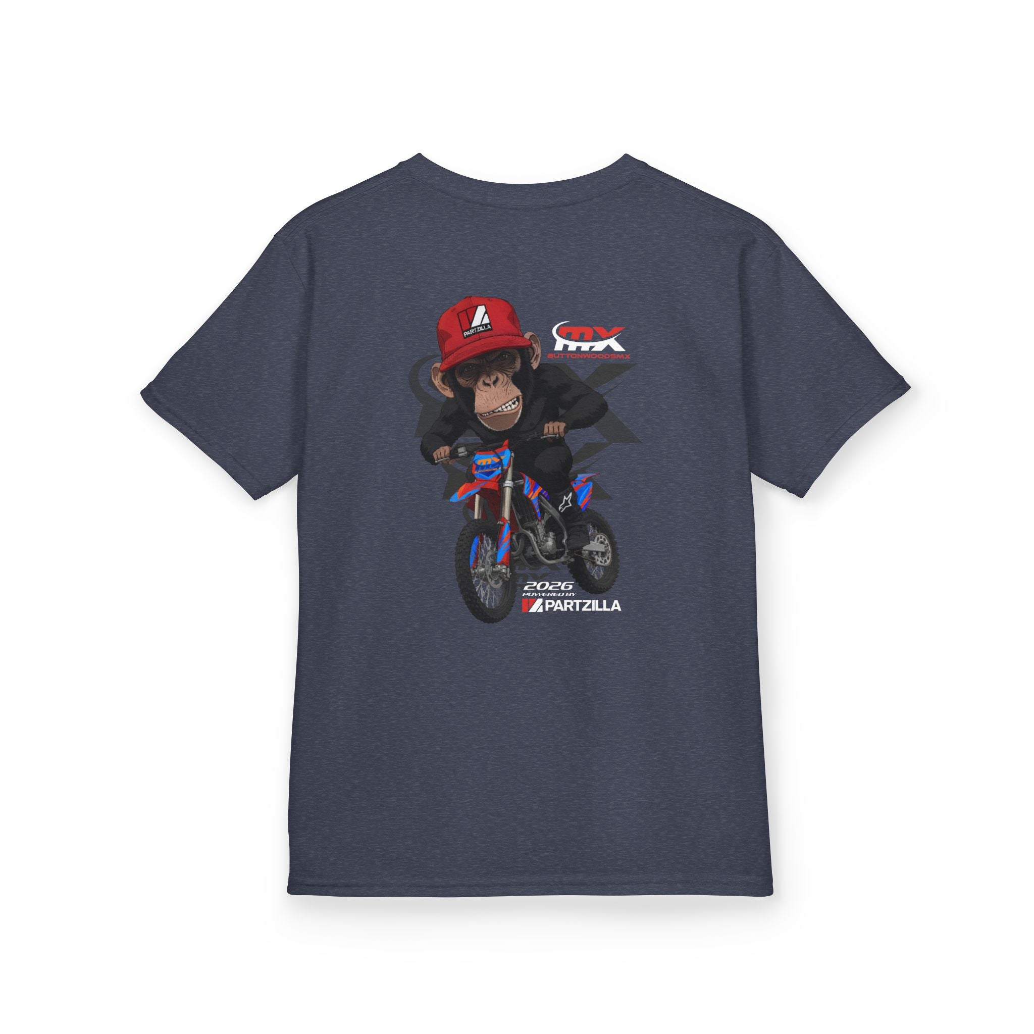 Kids Tee - Monkey Rider - ButtonwoodsMX/Partzilla Collab 2026