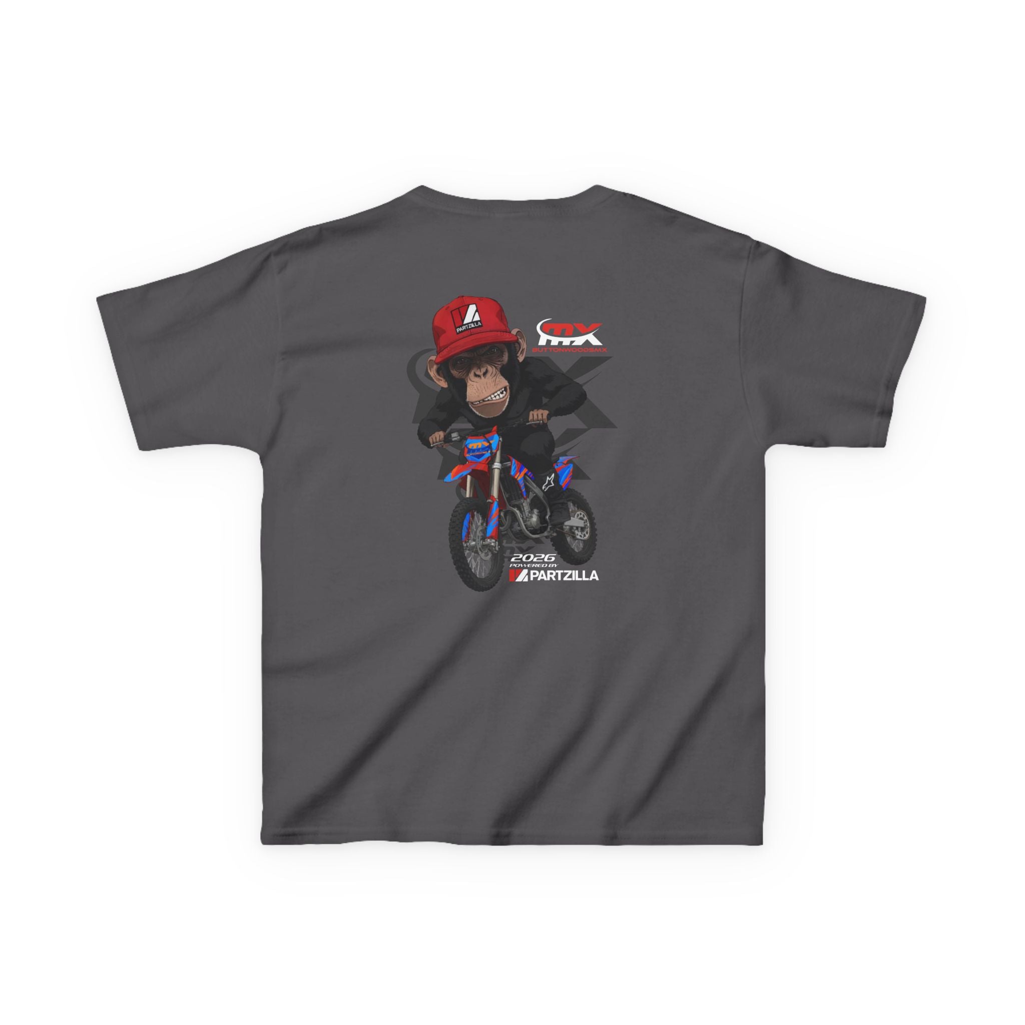 Kids Tee - Monkey Rider - ButtonwoodsMX/Partzilla Collab 2026